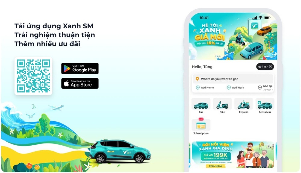 Liên hệ Xanh SM để đặt xe điện đến Lăng Bác