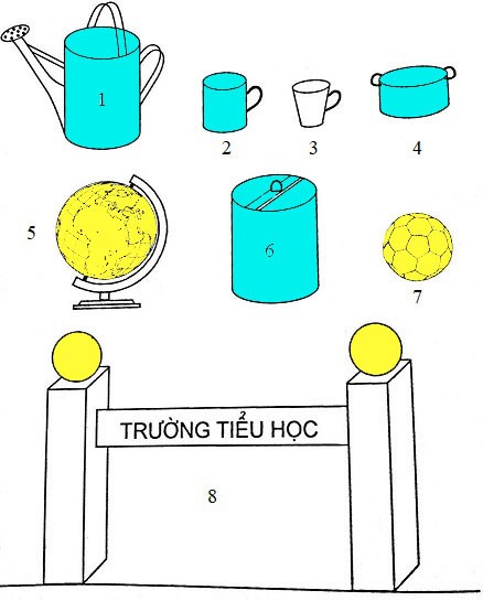 Hình đã tô màu trong bài tập 3