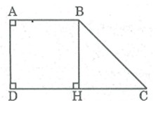 Hình thang vuông ABCD với góc A và D bằng 90 độ