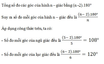 Hình ảnh minh họa ngũ giác đều với các góc và cạnh bằng nhau