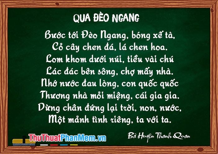 Khám phá vẻ đẹp cổ điển của bài thơ Qua Đèo Ngang
