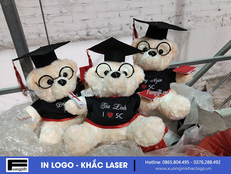 Báo giá gấu in logo