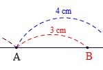 Điểm B nằm giữa A và C khi AB bé hơn AC