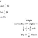 Hai vòi nước cùng chảy vào bể (ảnh 1)