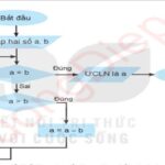 Sơ đồ khối thuật toán Euclid để tìm ƯCLN của hai số a và b