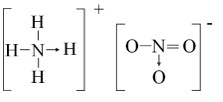 Cấu trúc ion ammonium (NH4+) với liên kết cho nhận giữa N và H+