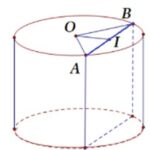Hình trụ minh họa với các thông số