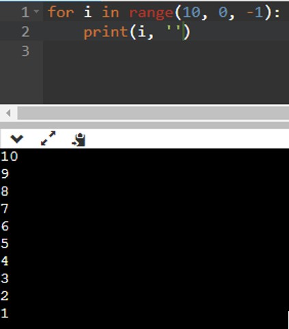 Vòng lặp for trong Python