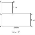 Hình H được tạo thành từ hình vuông ABCD và hình chữ nhật DMNP