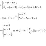 Giá trị nào của m=0 thì phương trình (m-3)x^2+(m+3)x-(m+1)=0 có hai nghiệm phân biệt ảnh 1
