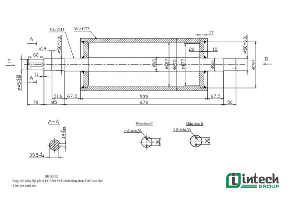 Các hình chiếu trên bản vẽ kỹ thuật