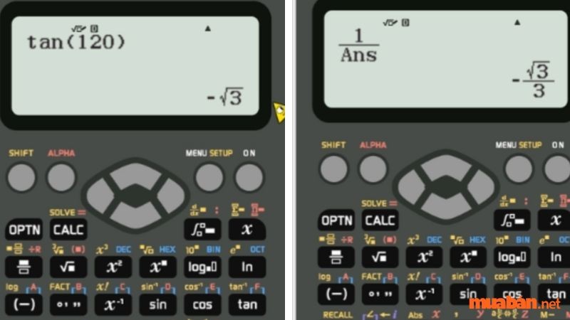 Bấm máy tính ví dụ 2