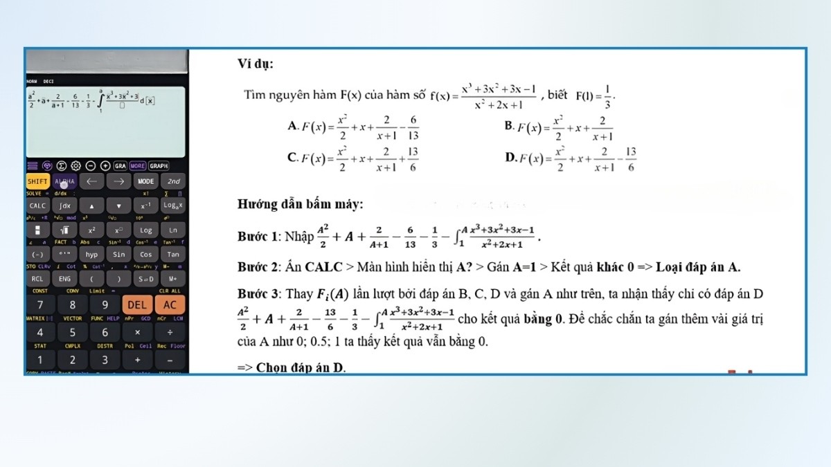 Các bước tìm nguyên hàm F(x) của hàm số f(x) thỏa mãn điều kiện F(x0) = M
