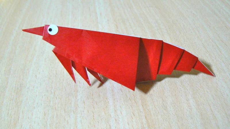 Hướng dẫn làm con tôm đồ chơi bằng giấy, một trò chơi sáng tạo và thú vị