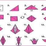 Con hạc giấy origami truyền thống, biểu tượng của hòa bình và may mắn, một trò chơi thủ công đơn giản