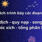 Cấu trúc tổng phân hợp trong đoạn văn nghị luận