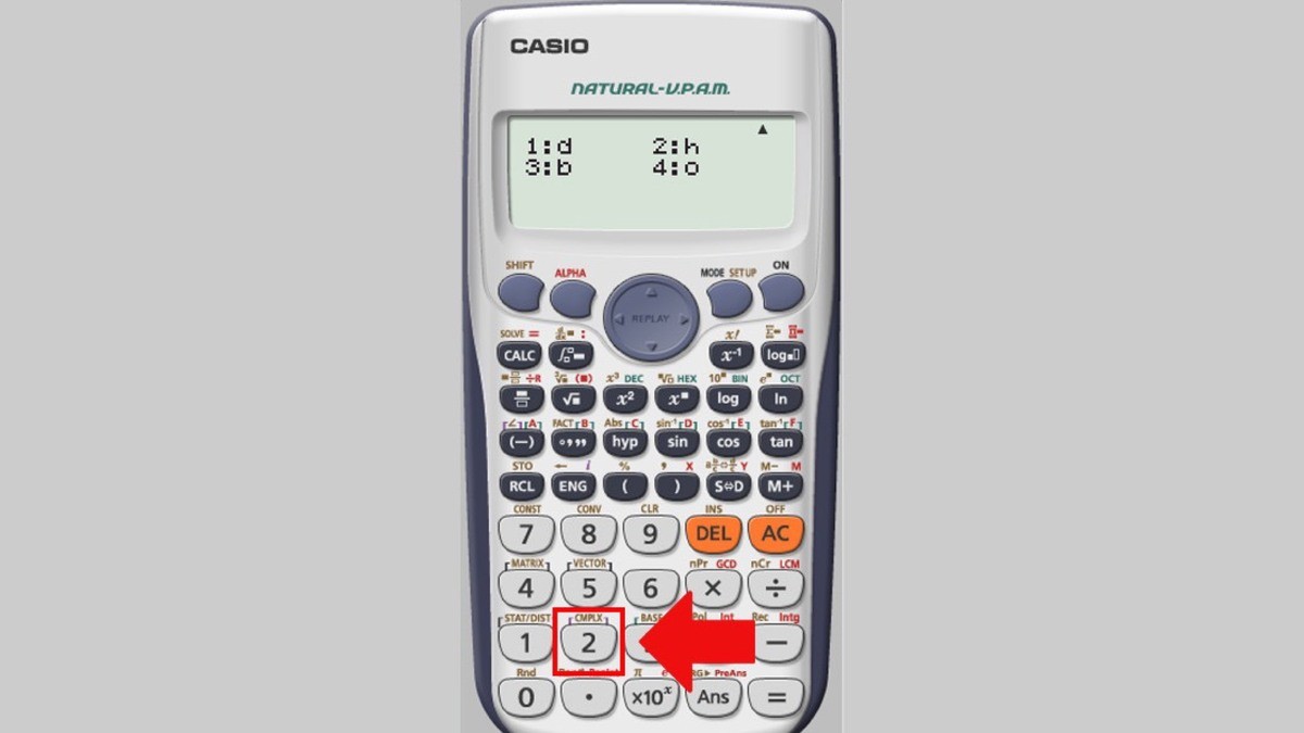 Cách viết chữ H trên máy tính Casio