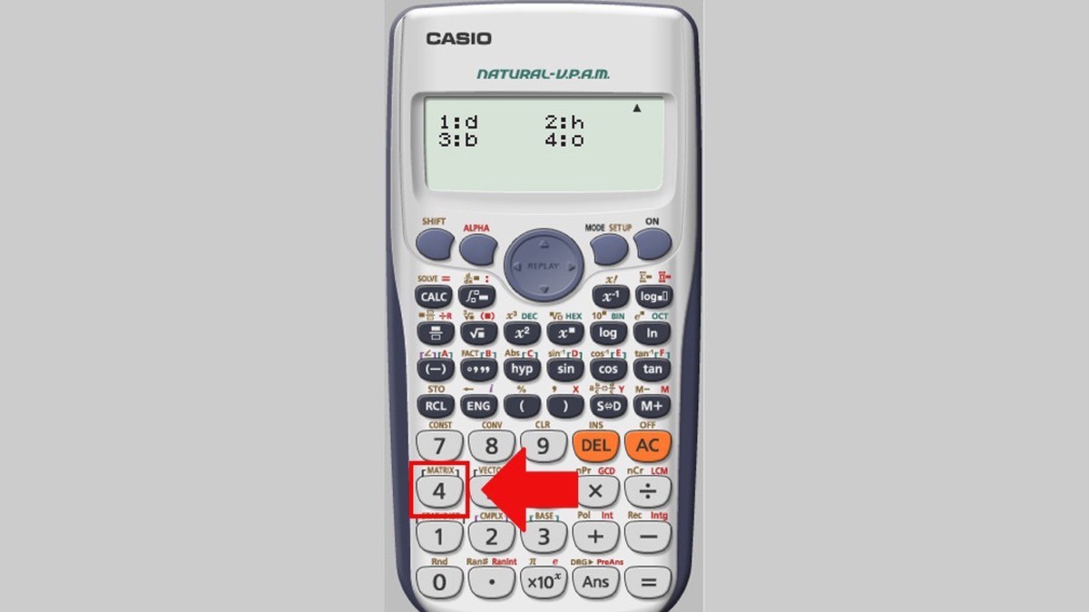 Cách viết chữ O trên máy tính Casio
