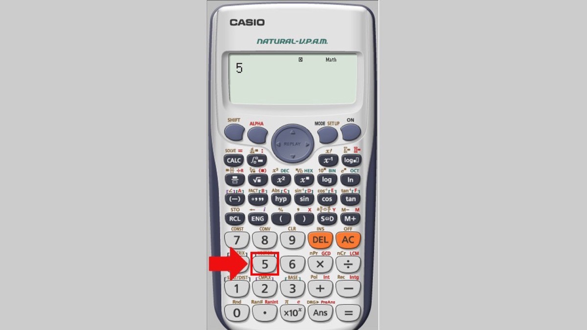 Cách viết chữ S trên máy tính Casio