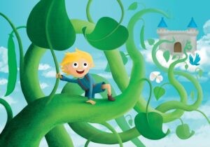 Hình ảnh minh họa câu chuyện Jack và cây đậu thần