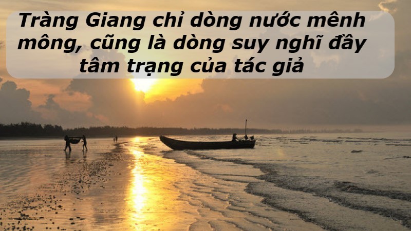 Sóng gợn Tràng Giang buồn điệp điệp gợi sự liên tục của nỗi buồn