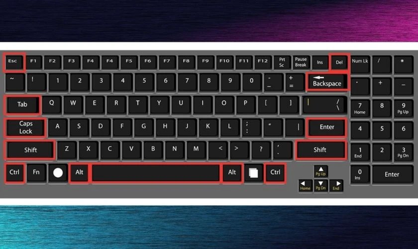 Các phím điều khiển thường dùng