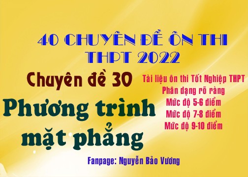 Phương trình mặt phẳng đi qua 1 điểm và vuông góc với 1 đường thẳng