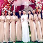 Cô dâu Phương Anh là một vũ công (ảnh: Anh Tuấn)