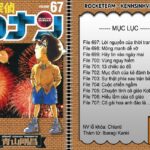 Ảnh bìa truyện Conan tập 67 với hình ảnh Conan đang suy tư