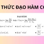Công thức đạo hàm