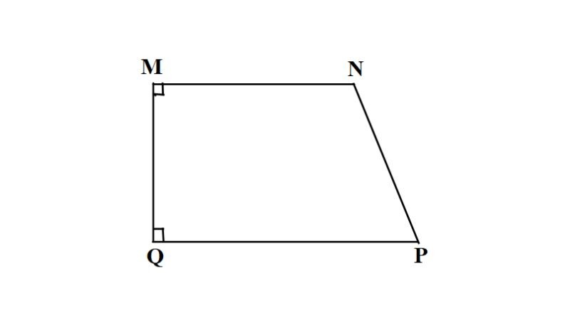Hình thang vuông có một cạnh bên vuông góc với hai đáy