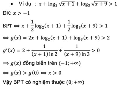 bài tập logarit lớp 12 giải phương pháp hàm số