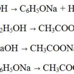 Phenol tác dụng với natri hidroxit tạo thành natri phenolat và nước