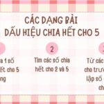Dấu hiệu chia hết cho 5 giúp nhận biết nhanh chóng các số có thể chia hết cho 5 mà không cần thực hiện phép tính