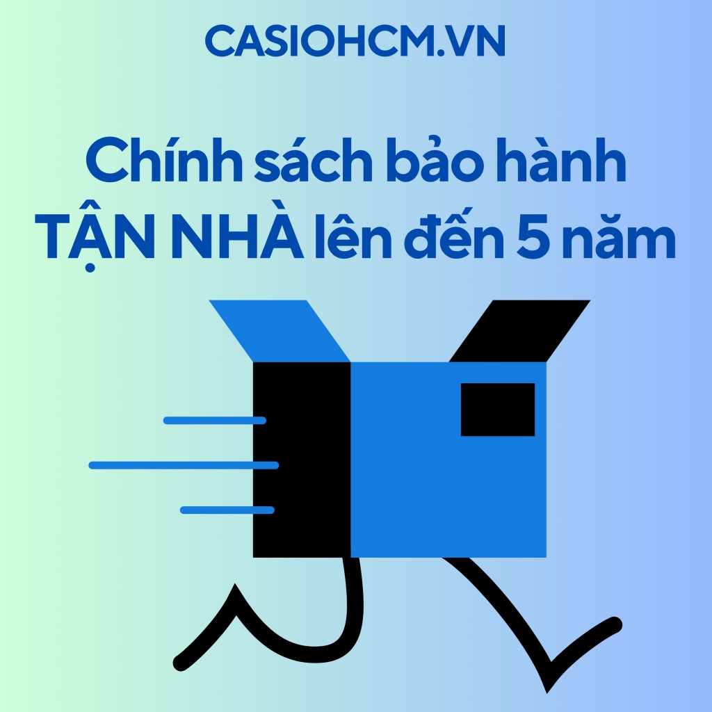 Chính sách bảo hành và thay pin miễn phí trọn đời tại Casiohcm