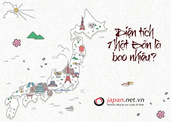 Bản đồ hành chính Nhật Bản thể hiện sự phân chia các tỉnh thành