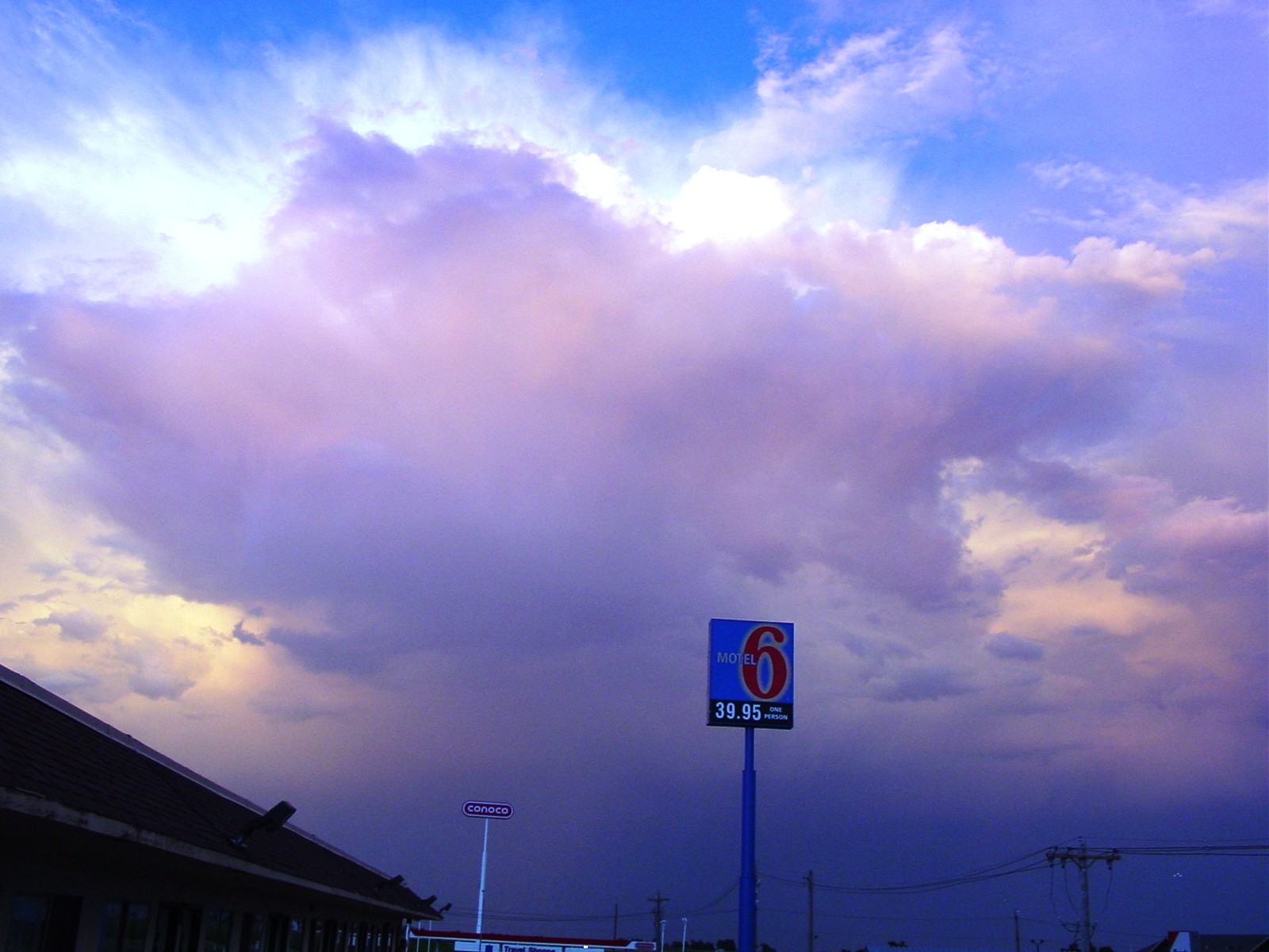 Sunset over the Motel 6