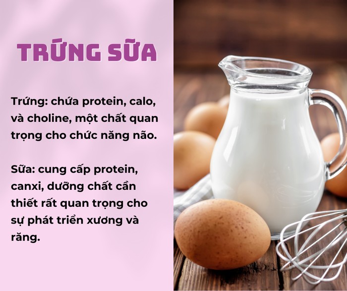 Trứng và sữa tươi, nguồn protein và canxi không thể thiếu, cần được tiêu thụ hợp lý để đảm bảo sức khỏe