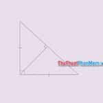 Đường cao trong tam giác vuông cân
