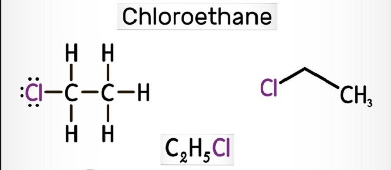 Công thức cấu tạo của Etyl Clorua