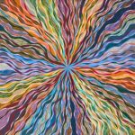 Patricia Fabricant, 092224, gouache and flashe on panel, 40 x 40 inches