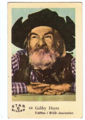 Lá bài gum của Thụy Điển - Gabby Hayes