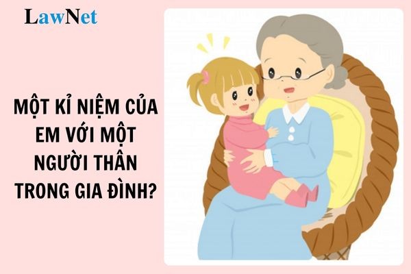 Hình ảnh bà ngoại và cháu gái đang trò chuyện vui vẻ trong vườn cây xanh mát