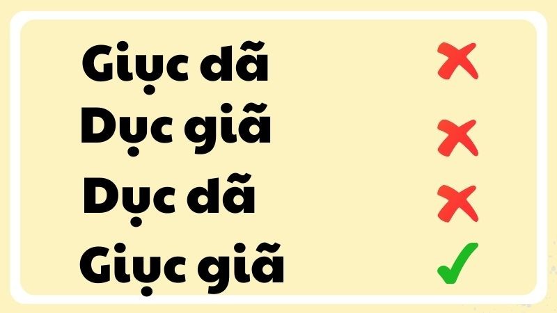 Phân biệt chính tả giục giã hay giục dã để sử dụng đúng