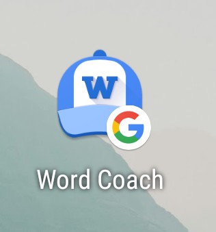 download word coach shortcut icon and app - Google Word Coach homescreen icon or quick access to the game.