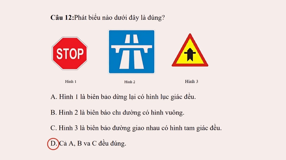 Bài tập nhận biết hình lục giác