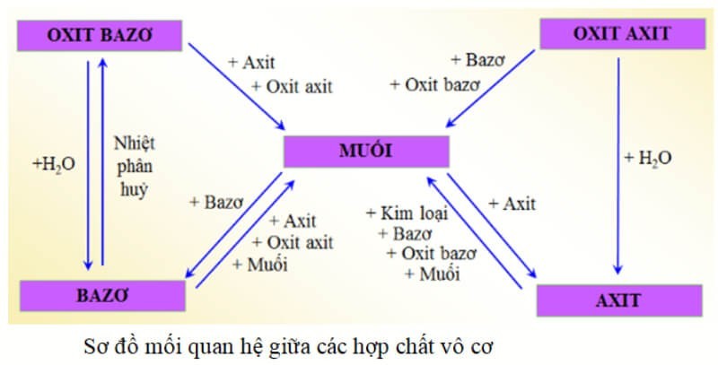 Sơ đồ tư duy các hợp chất vô cơ