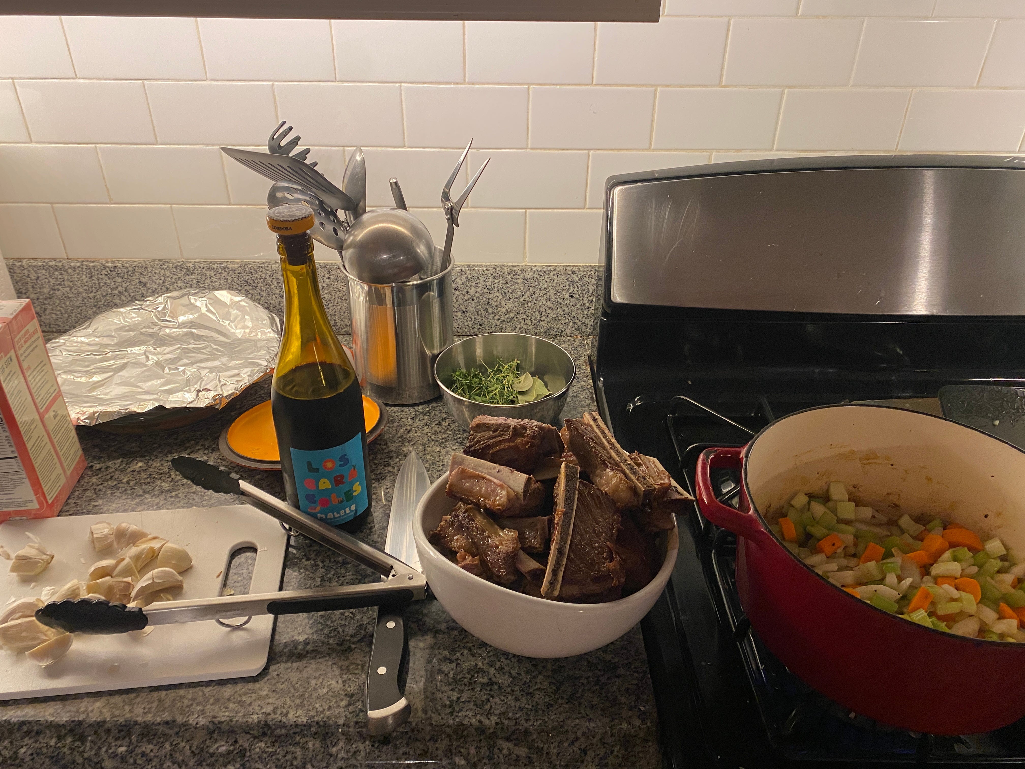 Said ribs, in process
