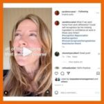 Ảnh chụp Sarah McVanel đang nói chuyện trong một bài đăng trên Instagram