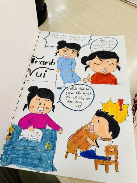 Hình ảnh các tập san được trưng bày sau cuộc thi